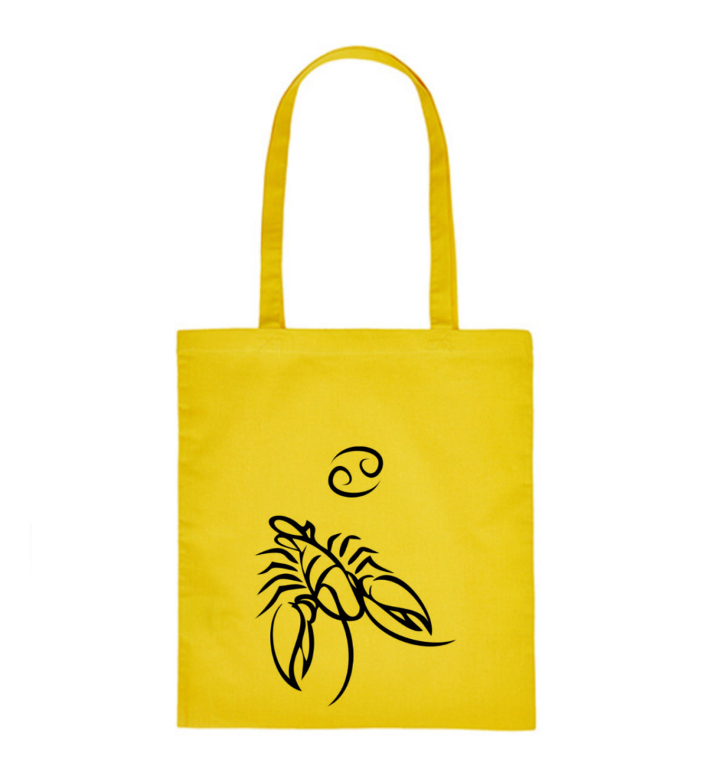 Vászontáska - Sign Cancer, 36x42 cm, fehér