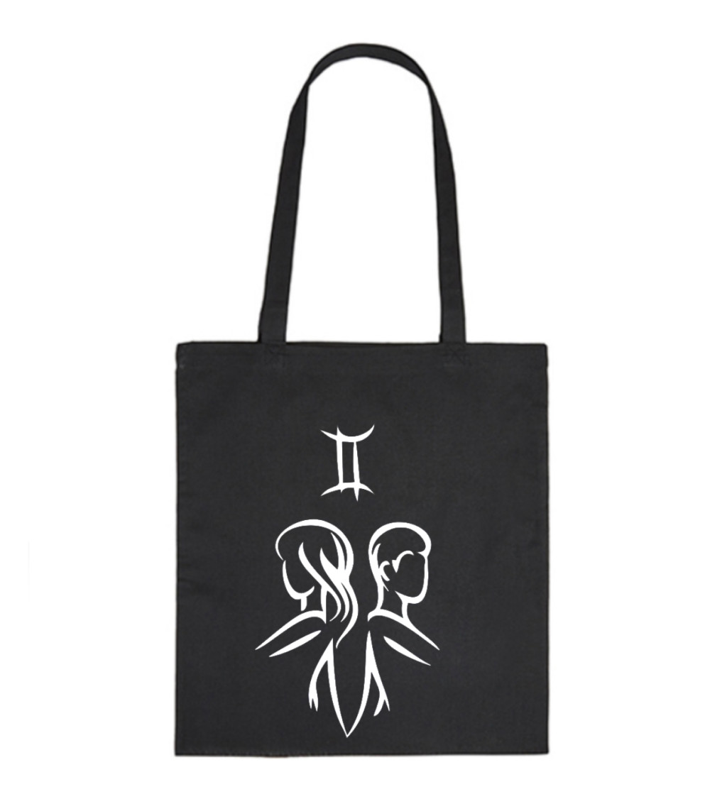 Vászontáska - Sign Gemini, 36x42 cm, fehér