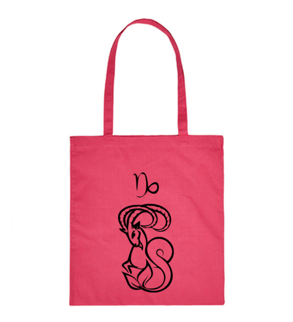 Vászontáska - Bak jel, 36x42 cm, fehér