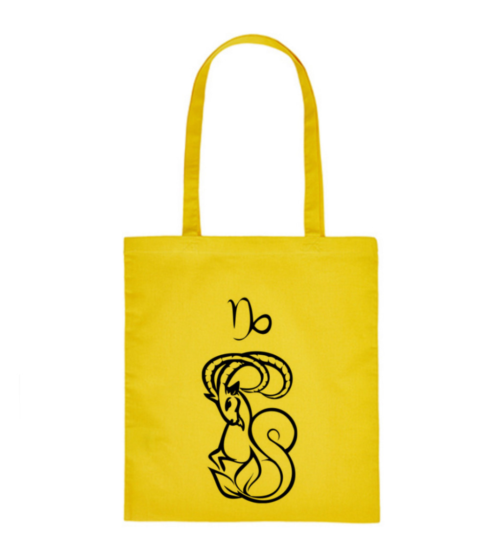 Vászontáska - Bak jel, 36x42 cm, fehér