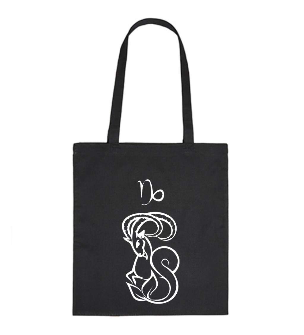 Vászontáska - Bak jel, 36x42 cm, fehér