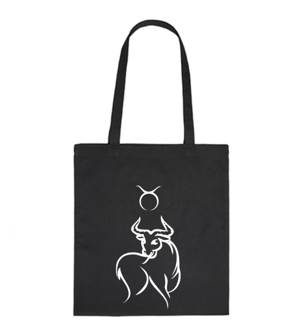 Vászontáska - Sign Taurus, 36x42 cm, fehér