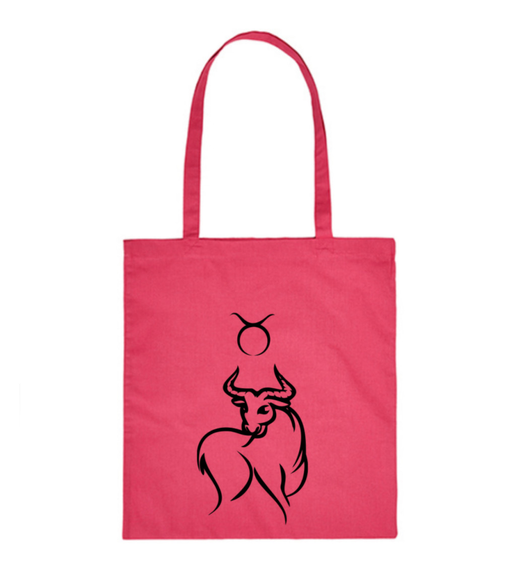 Vászontáska - Sign Taurus, 36x42 cm, fehér