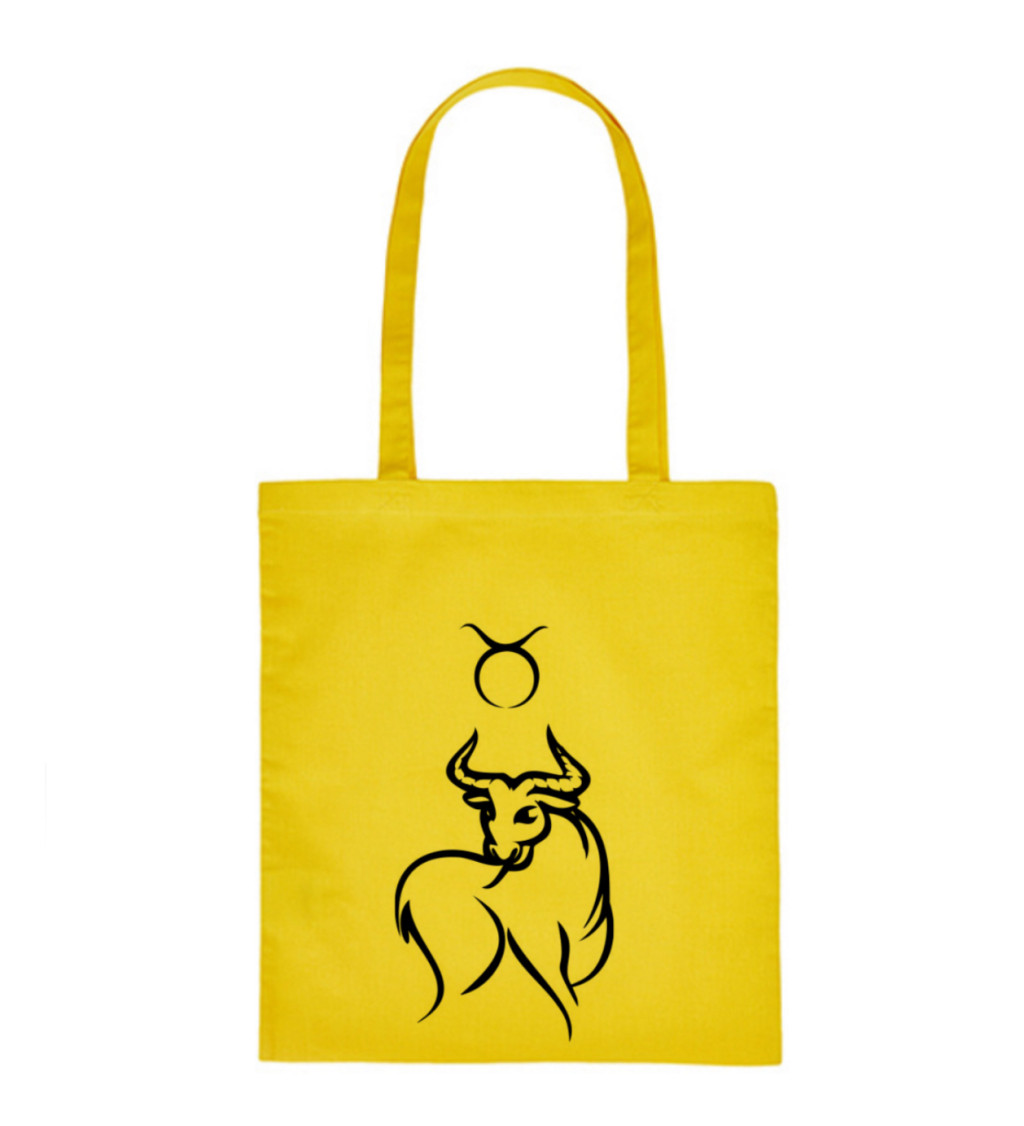 Vászontáska - Sign Taurus, 36x42 cm, fehér