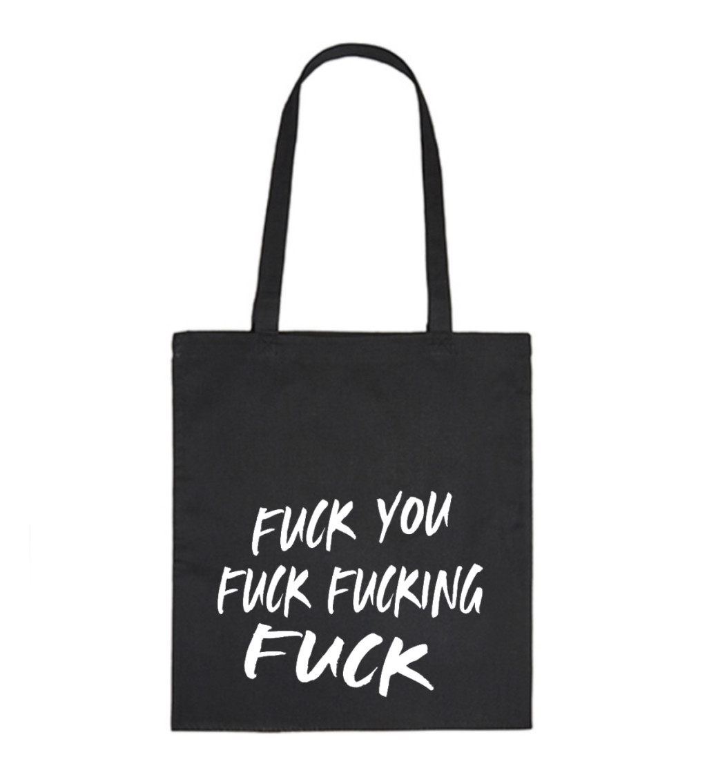 Vászontáska - Kibaszott, 36x42 cm, fehér