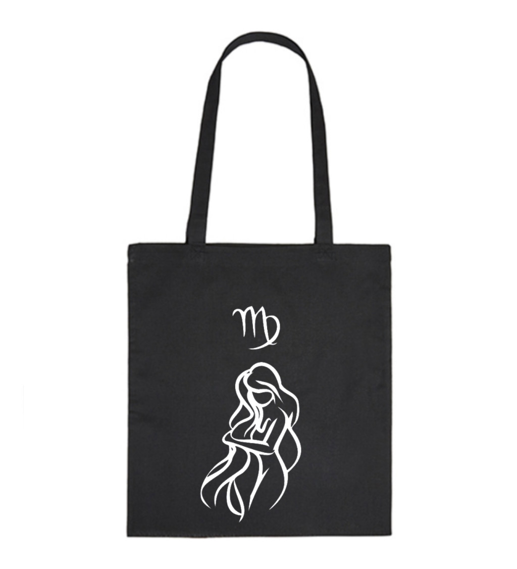 Vászontáska - Szűz jel, 36x42 cm, fehér