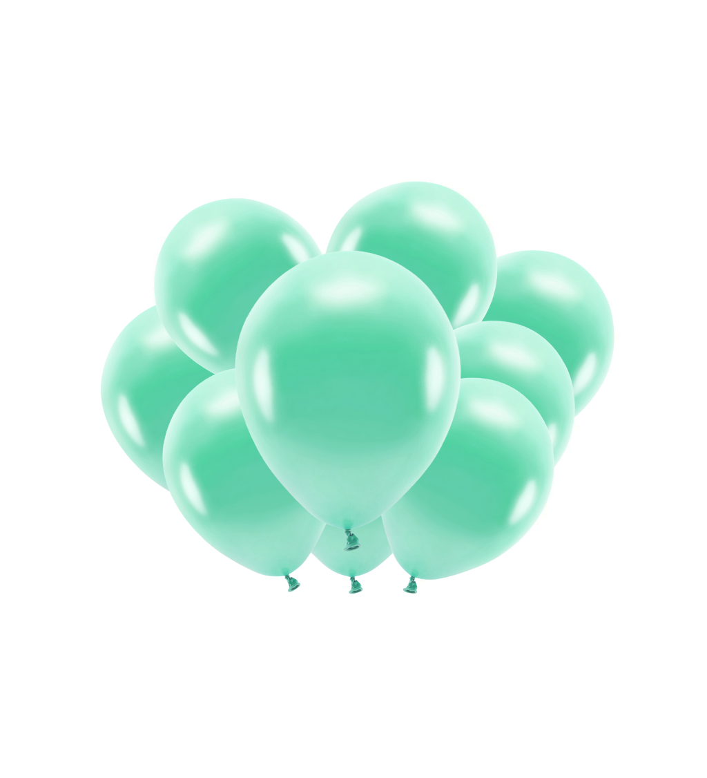 Eco metálos menta latex léggömbök