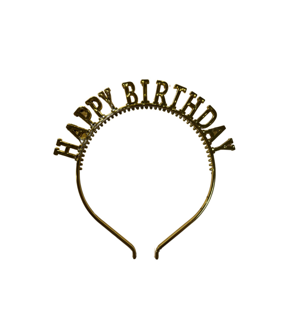 Arany születésnapi fejpánt, Boldog születésnapot