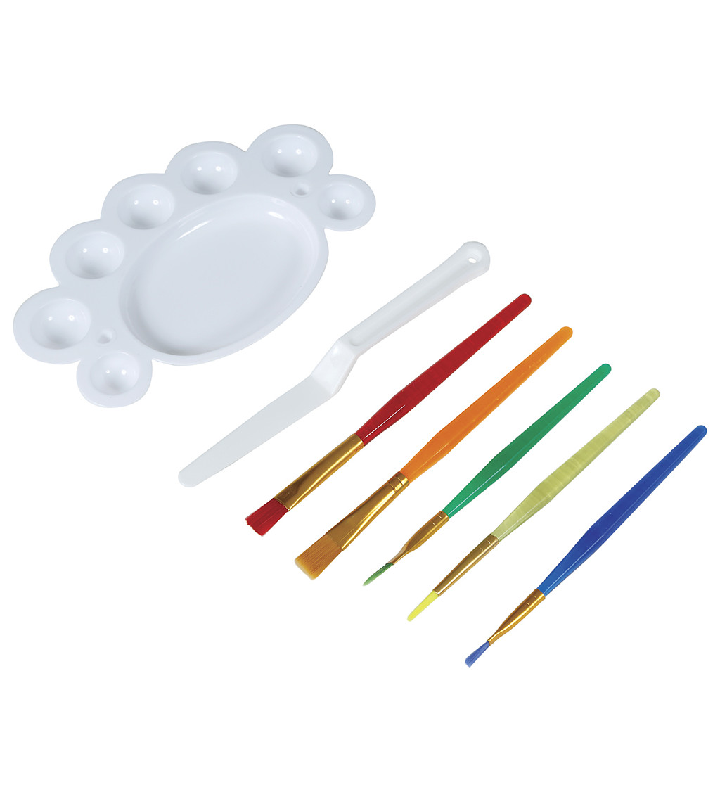 Sminkkészlet - ecsetek palettával