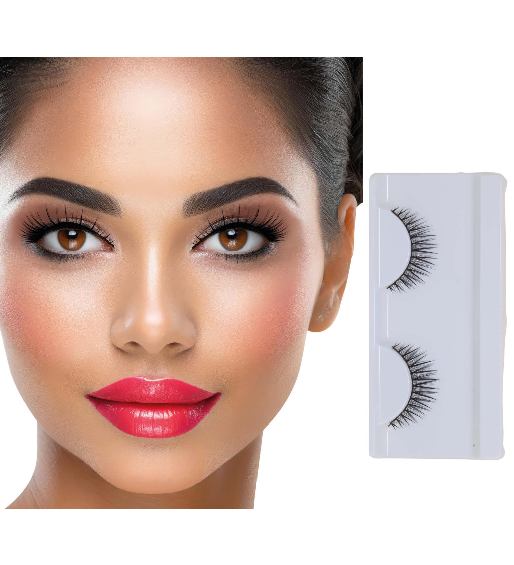 Fekete műszempillák