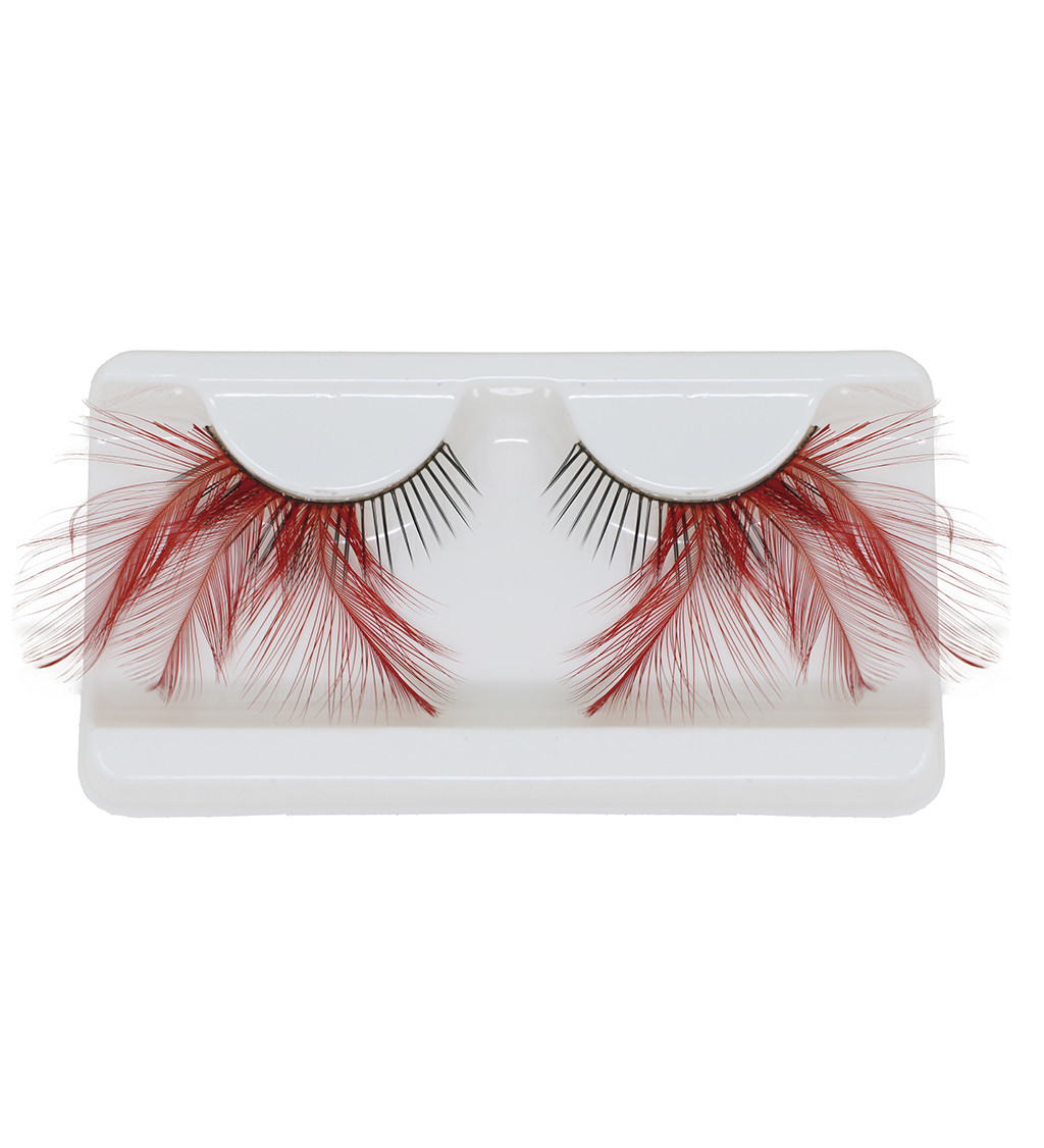 Piros műszempillák