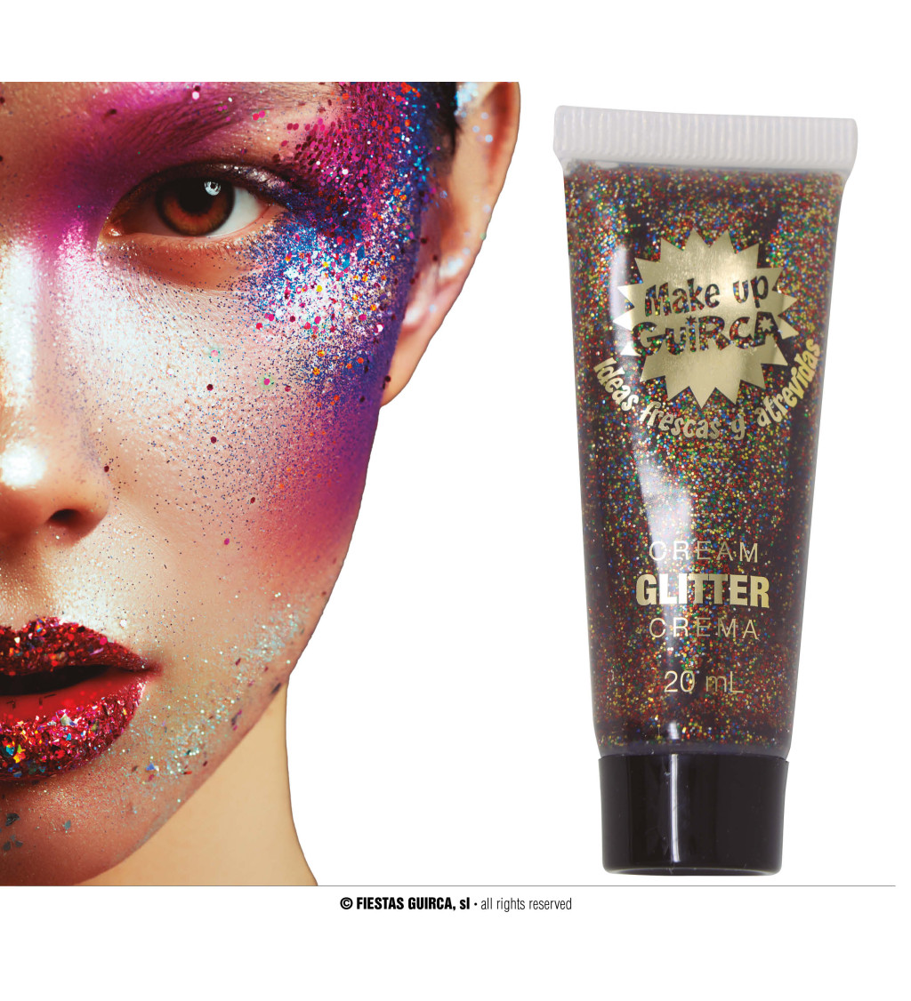 Csillogó krémszínű smink