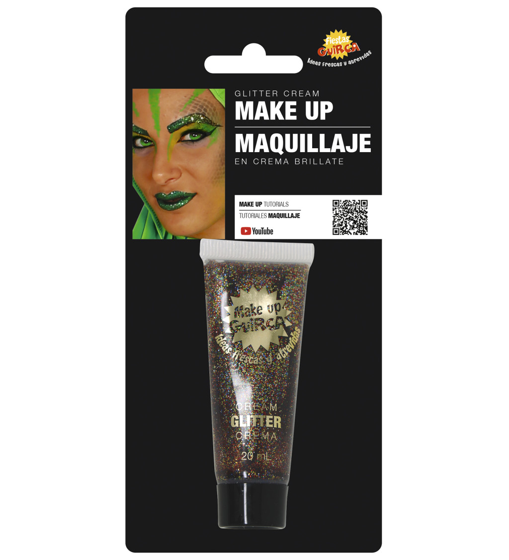 Csillogó krémszínű smink