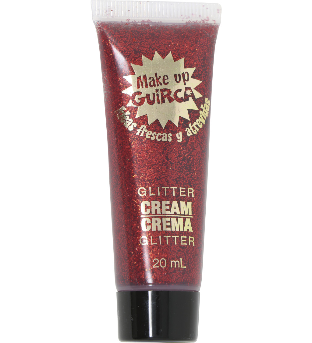 Csillogó krémes smink piros