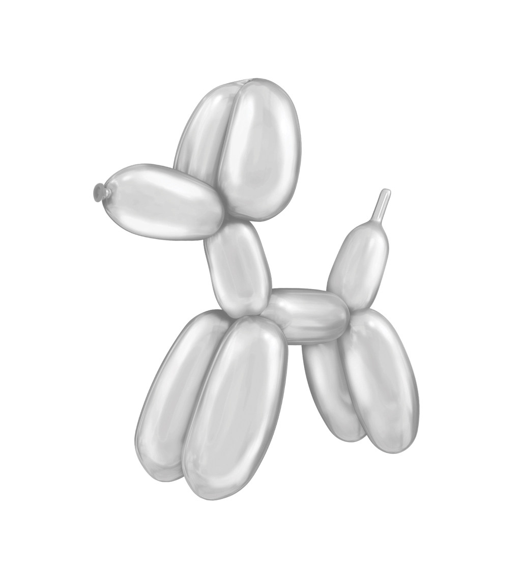 Modellező lufi - Ezüst