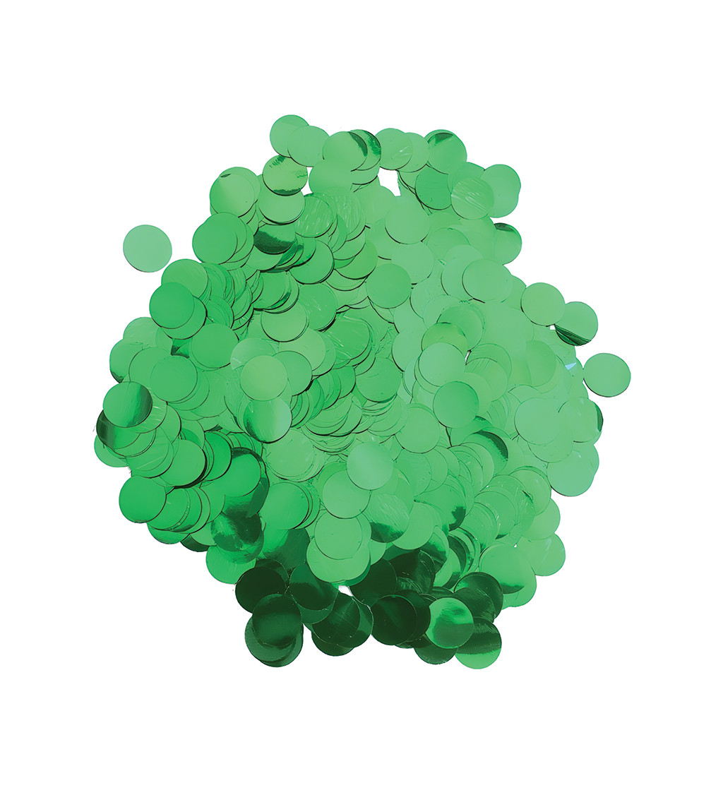 Fém konfetti - Zöld