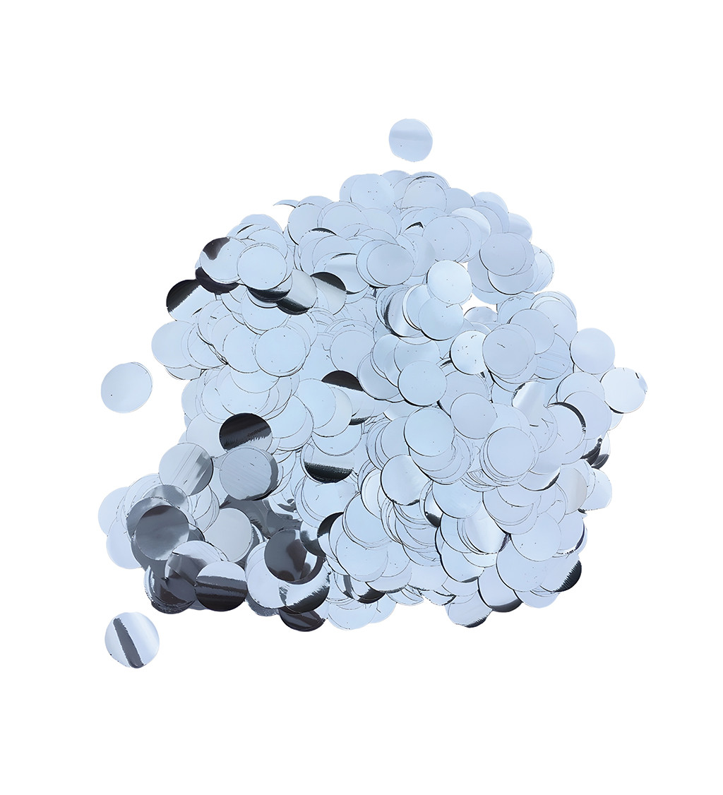 Fémes konfetti - Ezüst