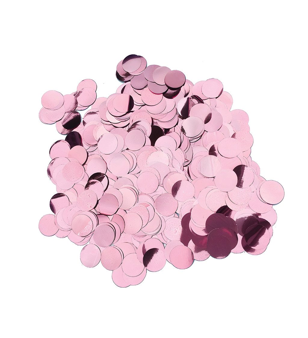 Fémes konfetti - rózsaszín