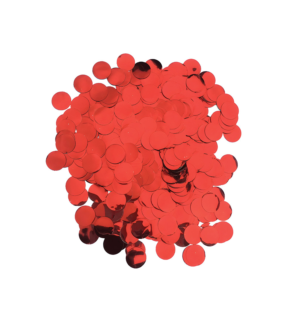 Fém konfetti - Piros