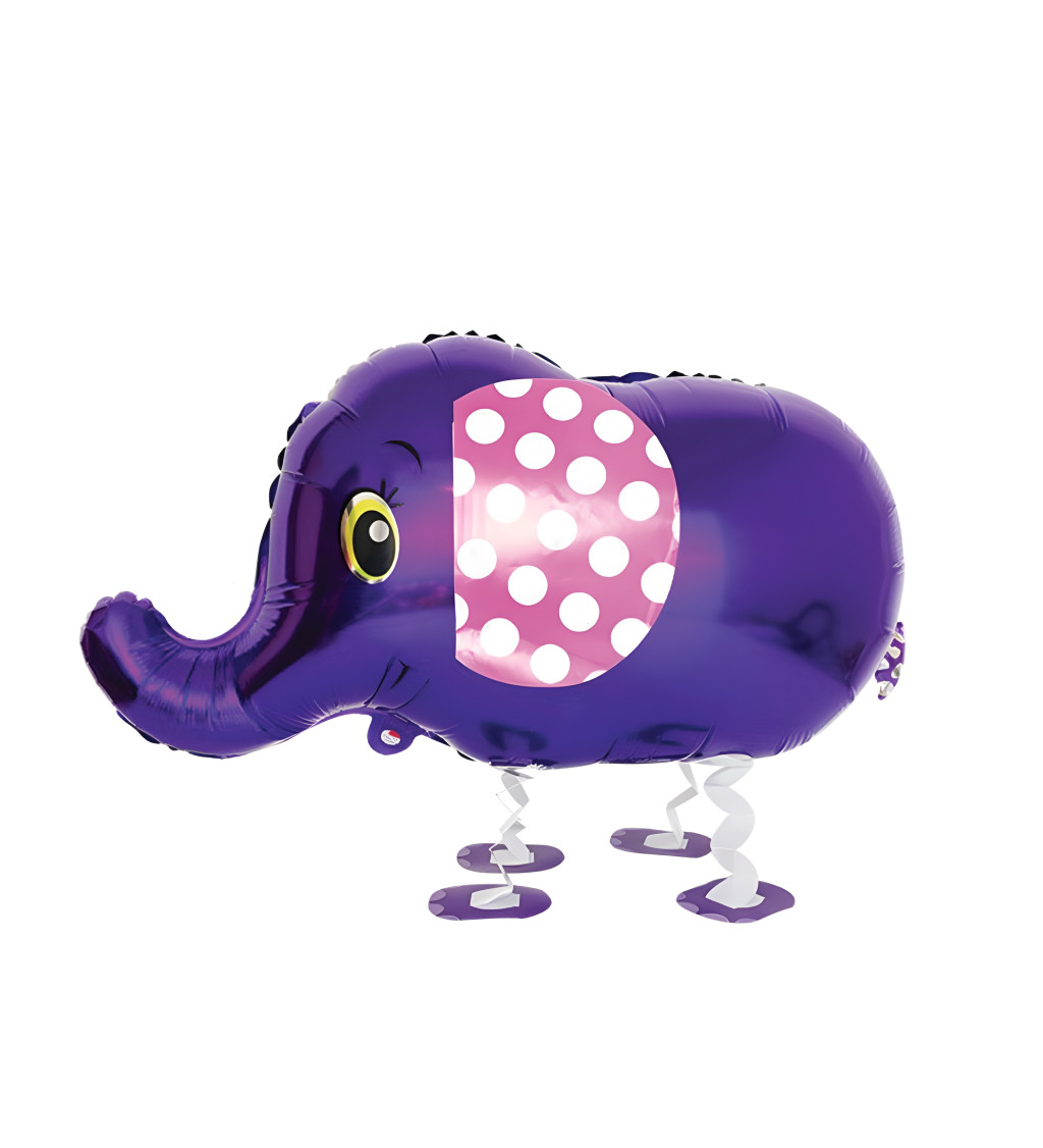 Sétáló léggömb - lila elefánt