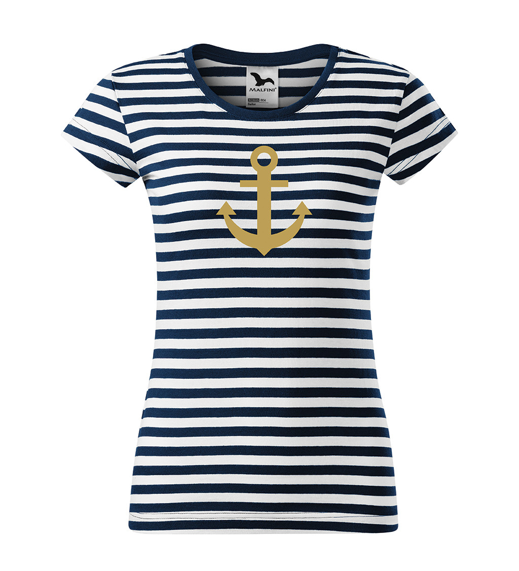 Női matróz póló horgony motívummal