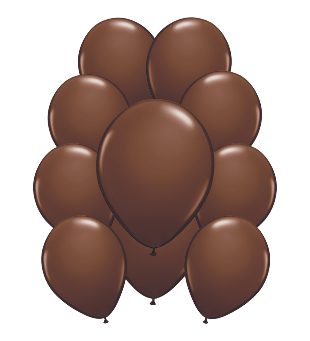 Pasztell latex léggömbök - Sötétbarna