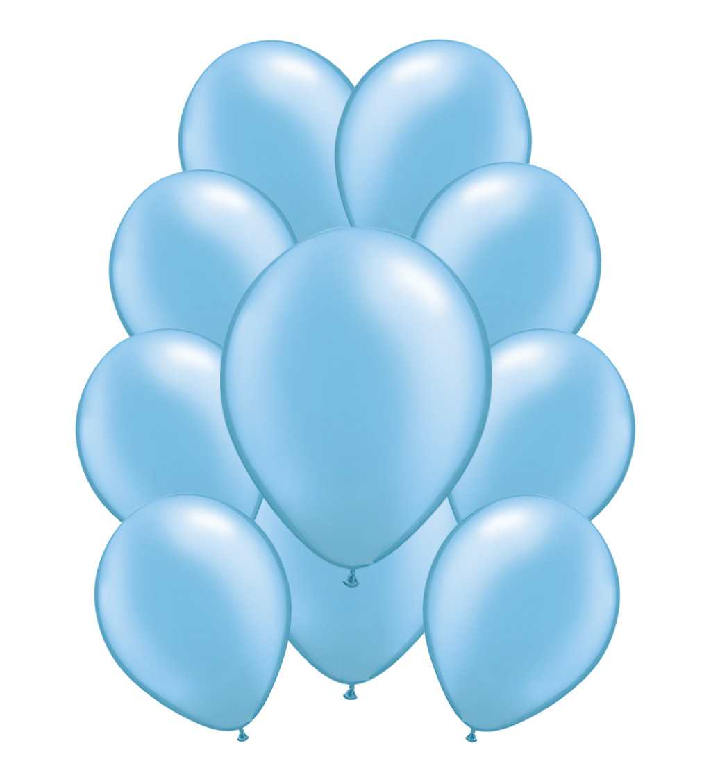 Pasztell latex léggömbök - babakék