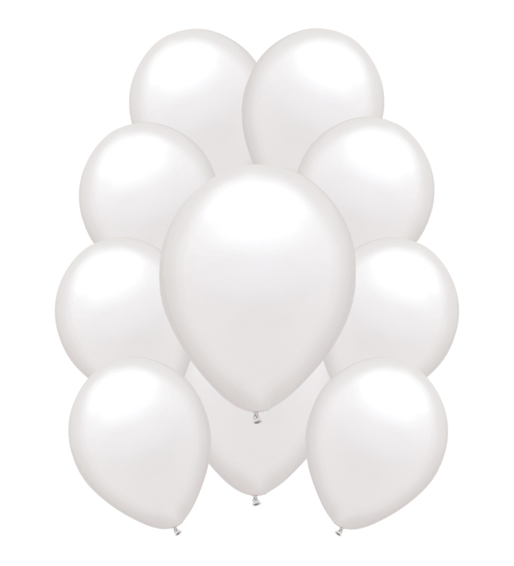 Pasztell latex léggömbök - fehér