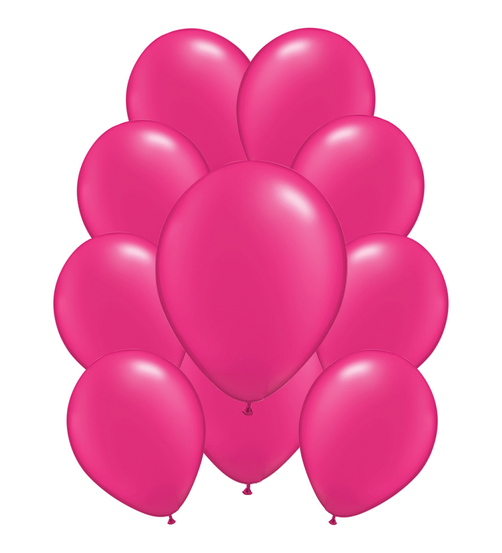 Pasztell latex léggömbök - Sötét rózsaszín