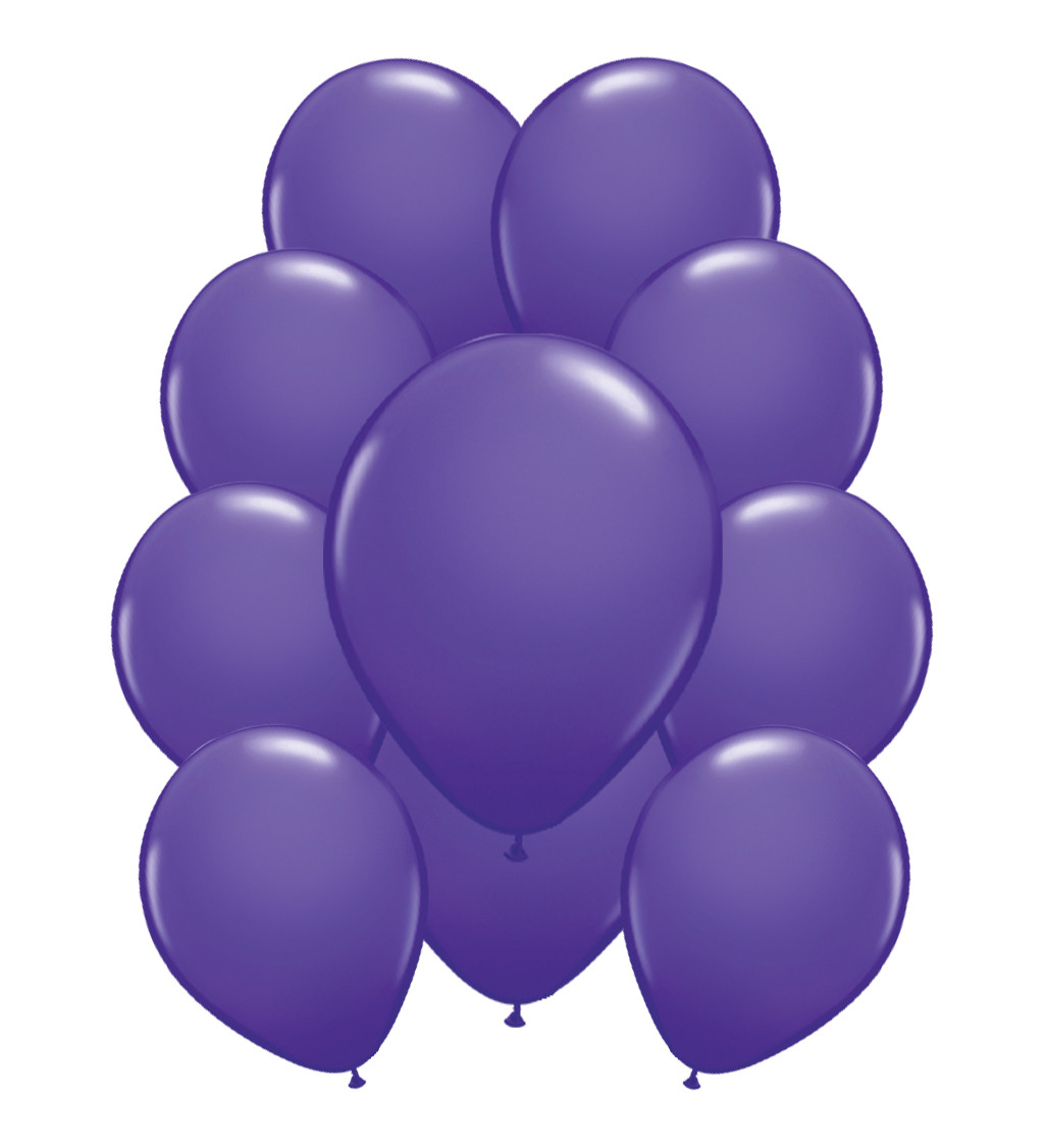 Fém latex léggömbök - Sötétlila