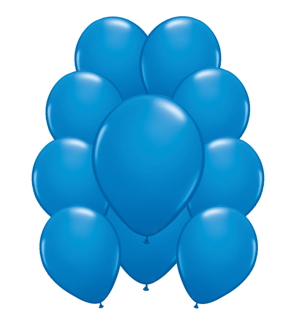 Fém latex léggömbök - Sötétkék