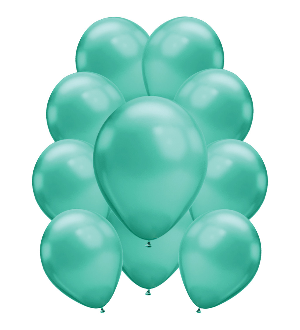 Króm latex léggömbök - zöld