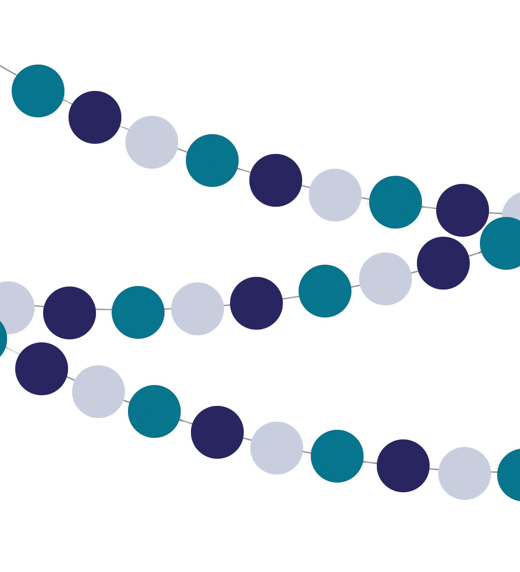 Golyófüzér - kék