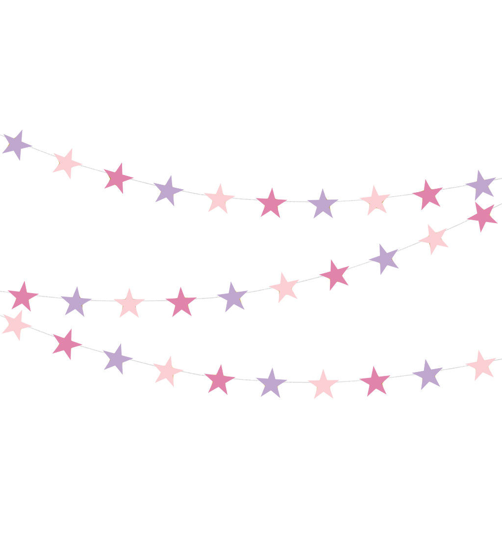 Csillagfüzér - rózsaszín