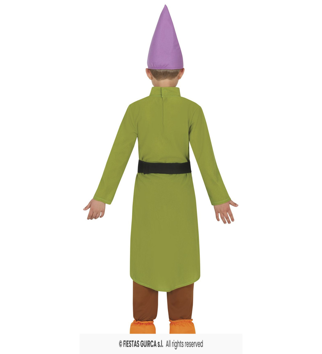 Gyermek zöld törpe jelmez