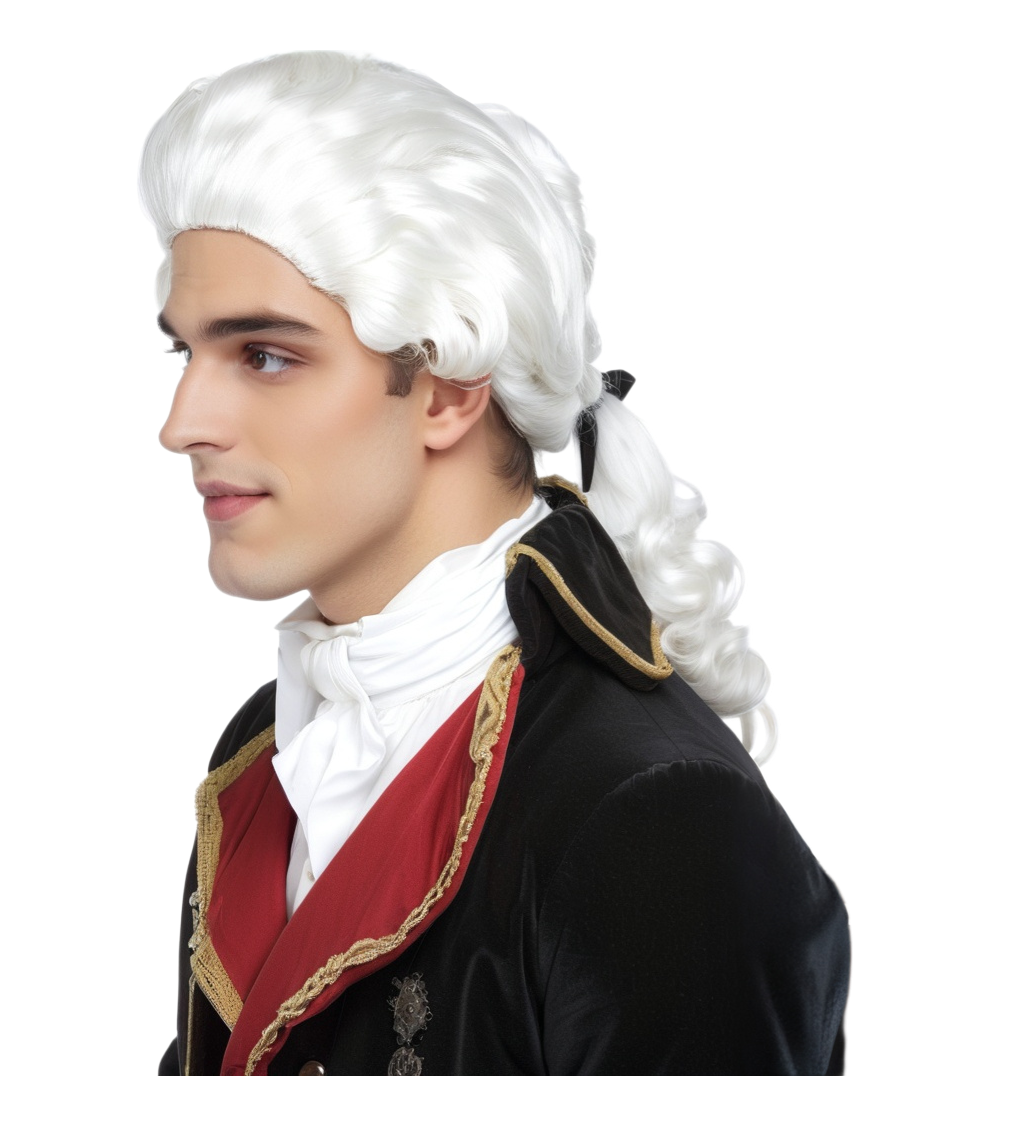 Férfi paróka – barokk úr