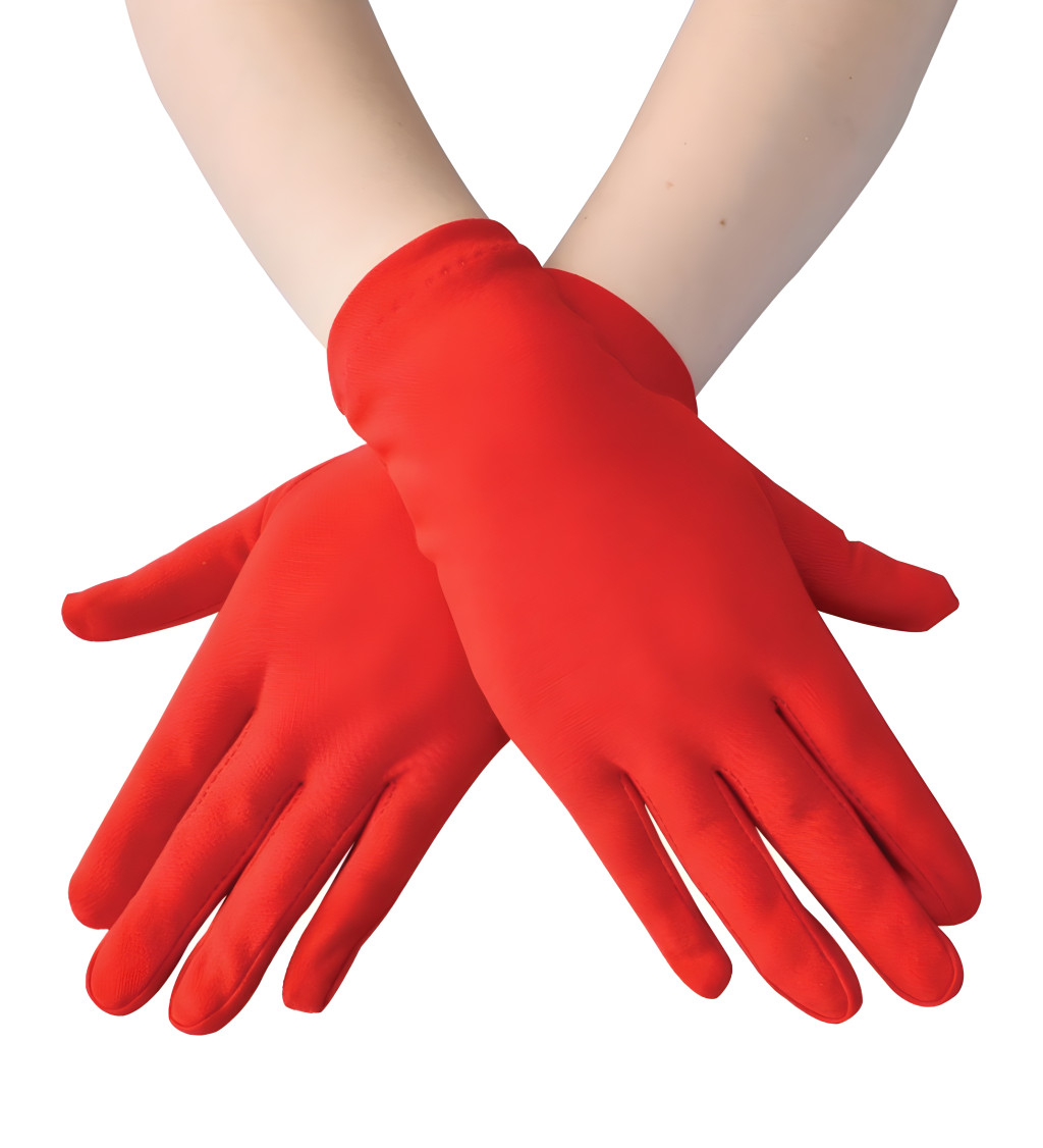 Rövid kesztyű – piros