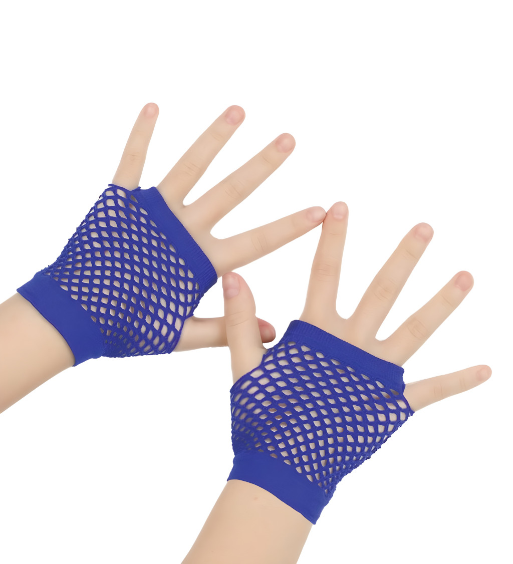 Rövid hálós kesztyű – kék