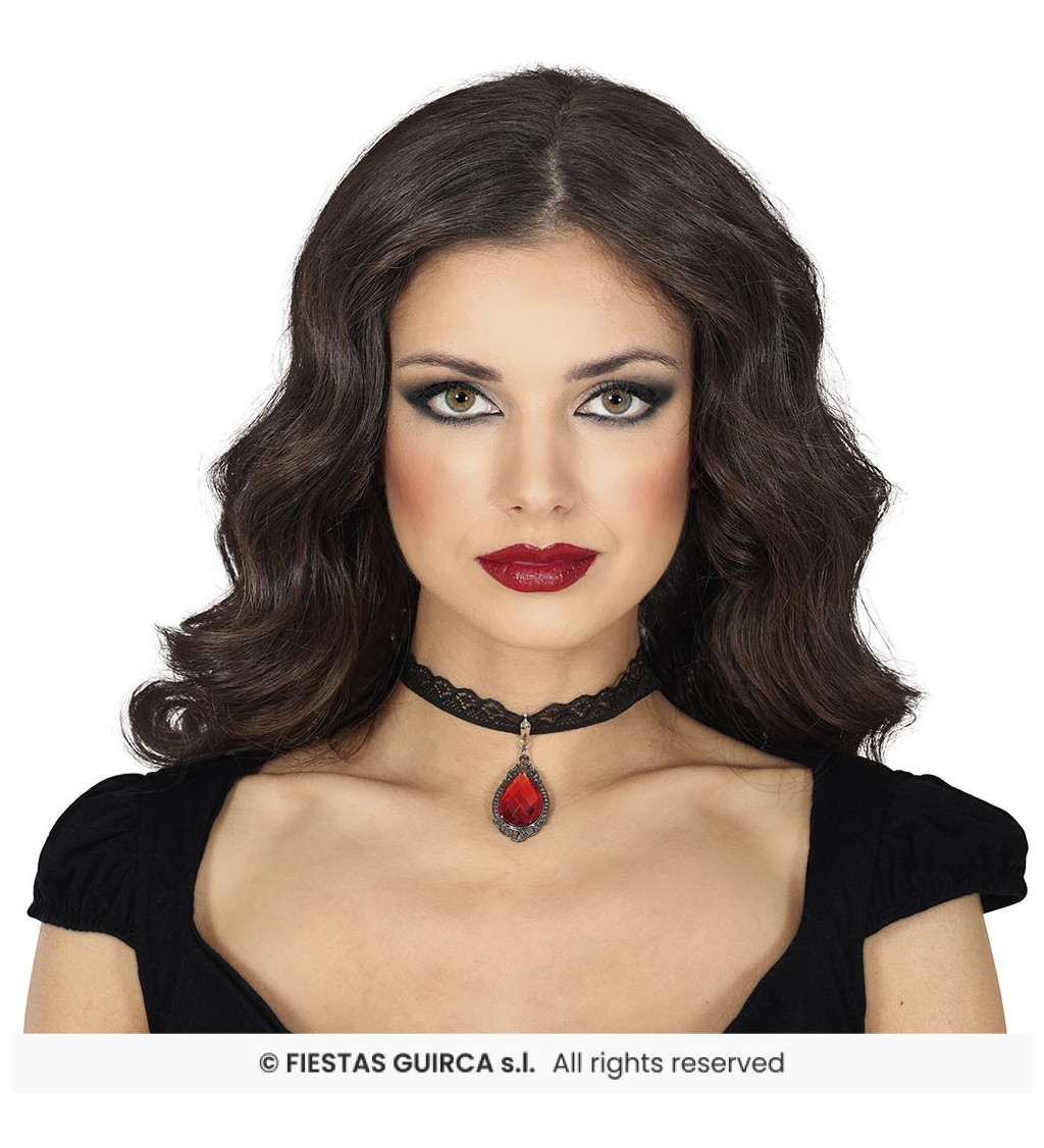 Choker nyaklánc rubinnal