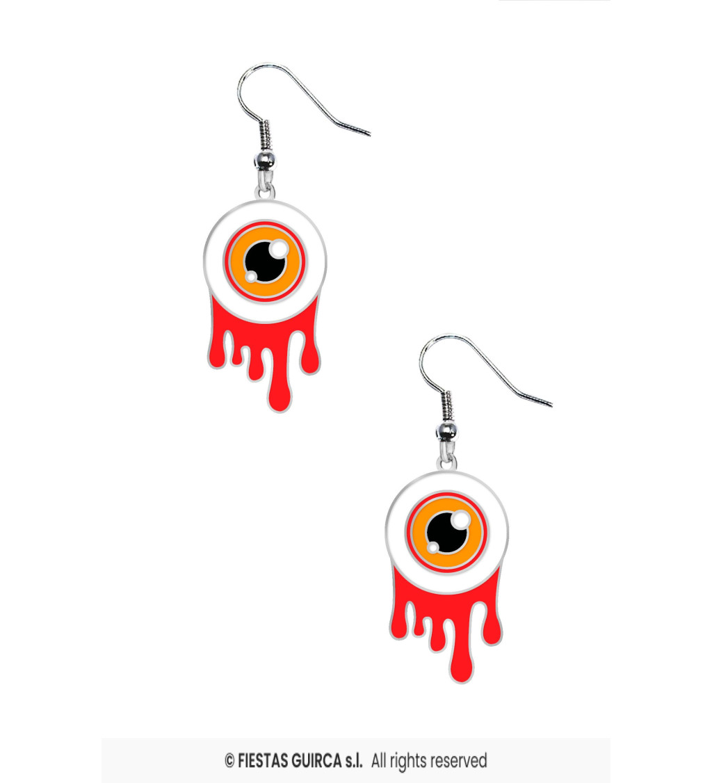 Véres szem fülbevalók