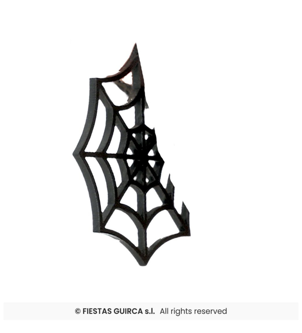 Fekete pókhálós fülbevalók