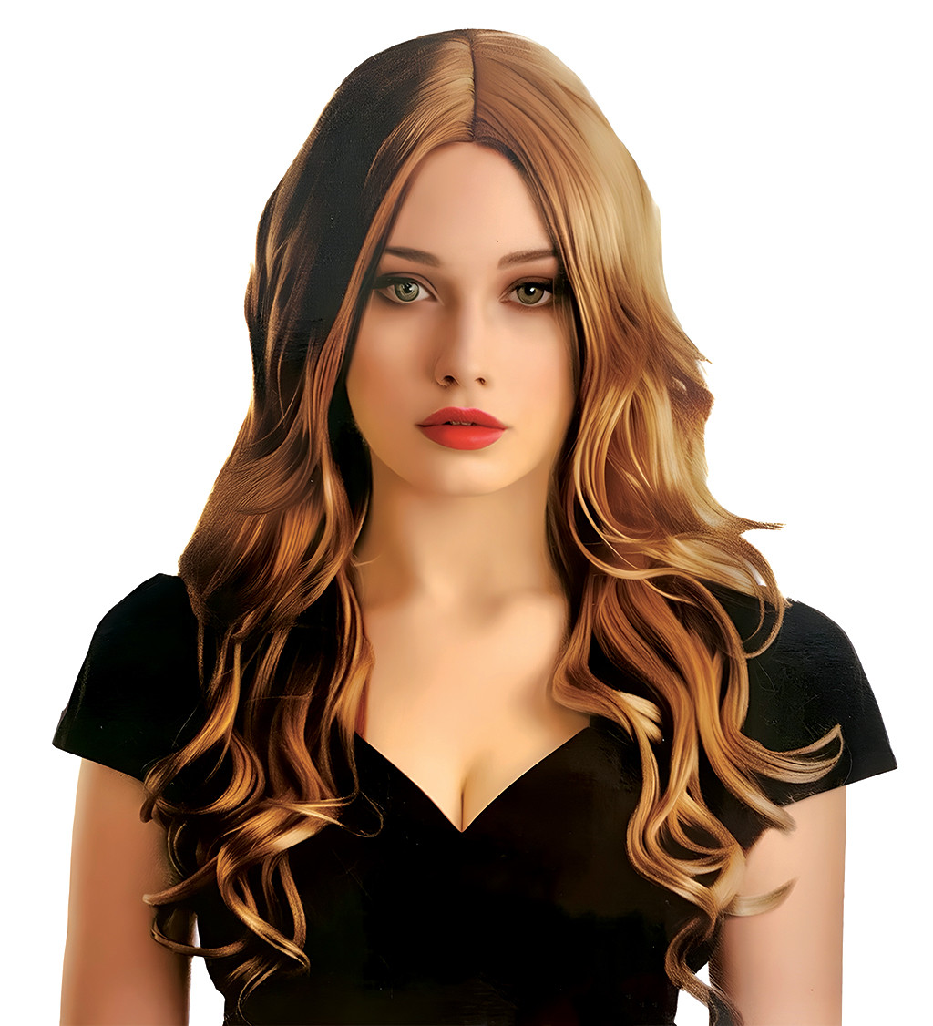 Hullámos Hollywood paróka - világosbarna