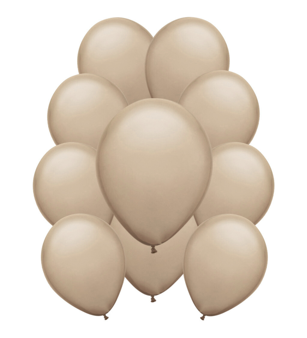Pasztell latex léggömbök - Világosbarna