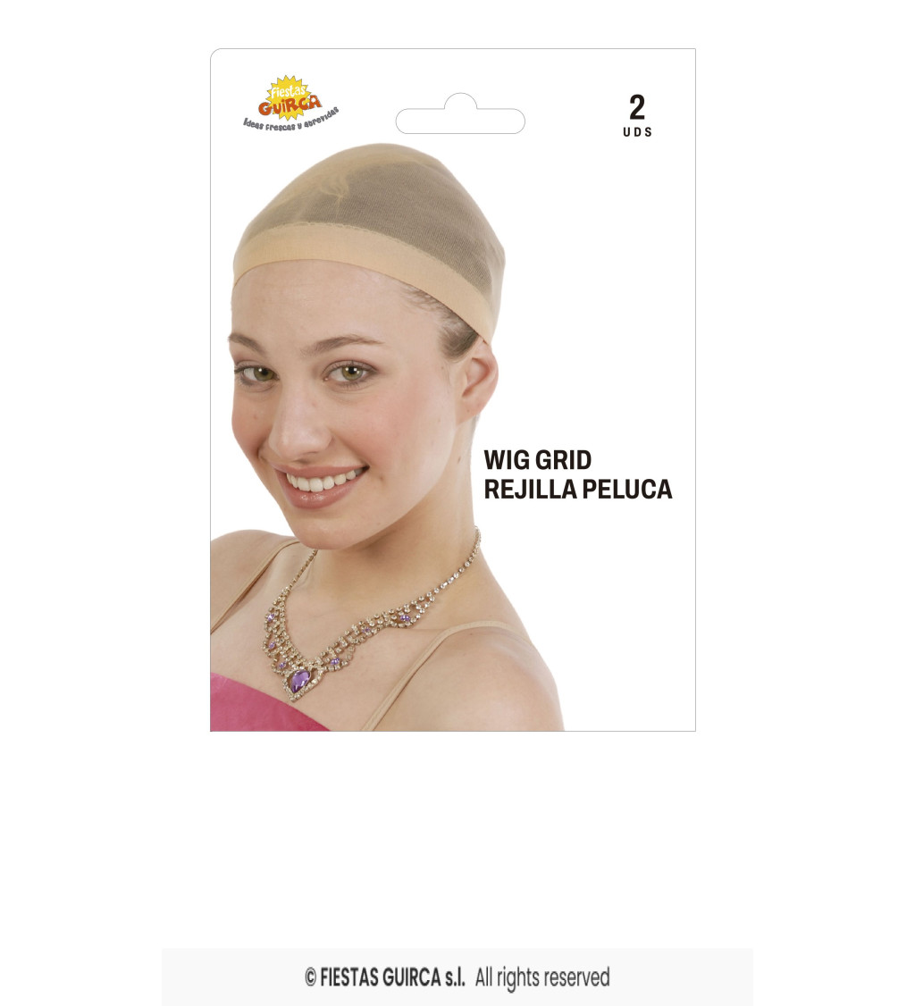 Testszínű paróka alatti háló