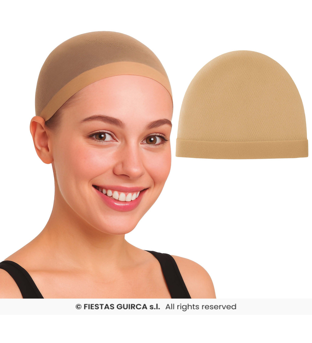 Testszínű paróka alatti háló