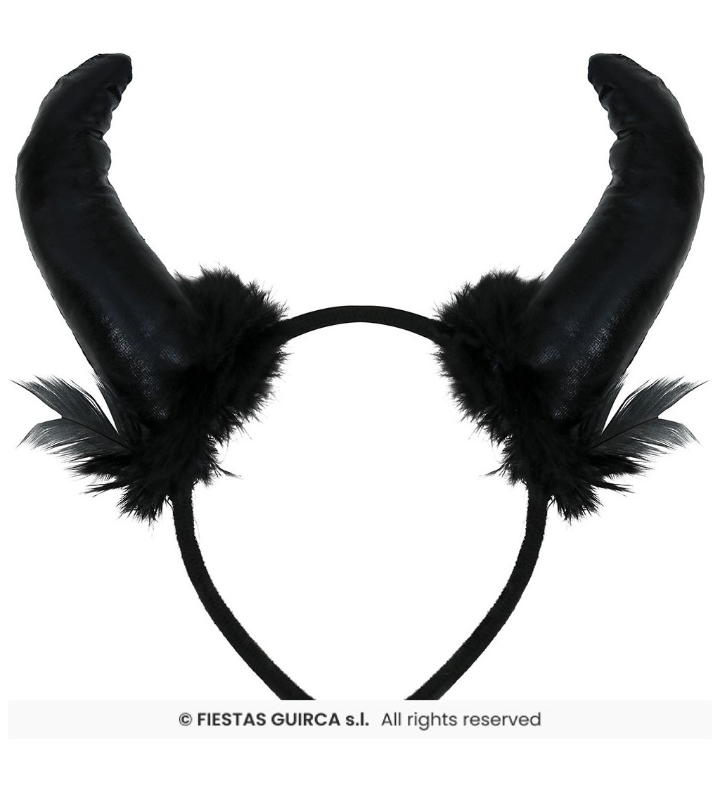 Ördög szarvas hajpánt