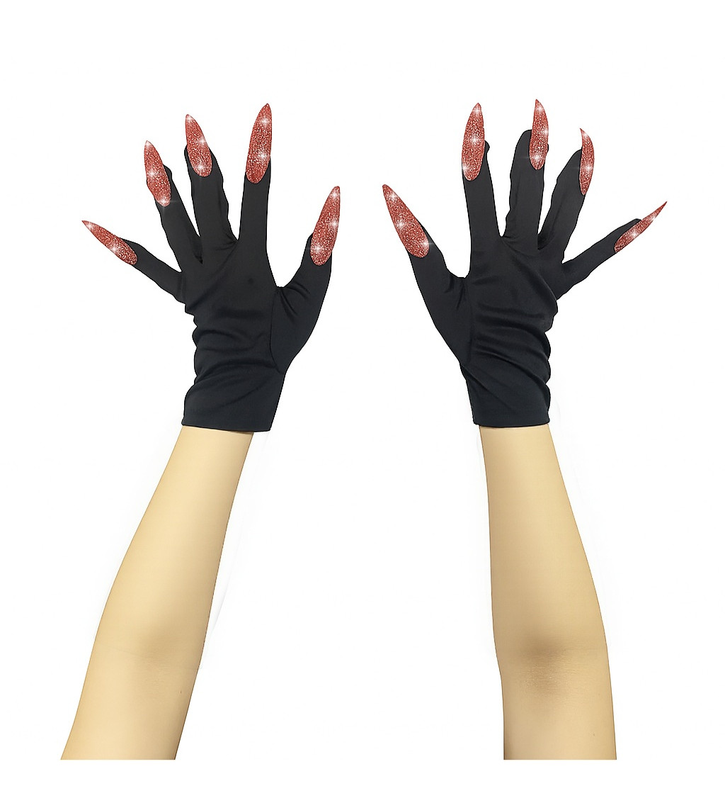 Kesztyű – piros karmokkal