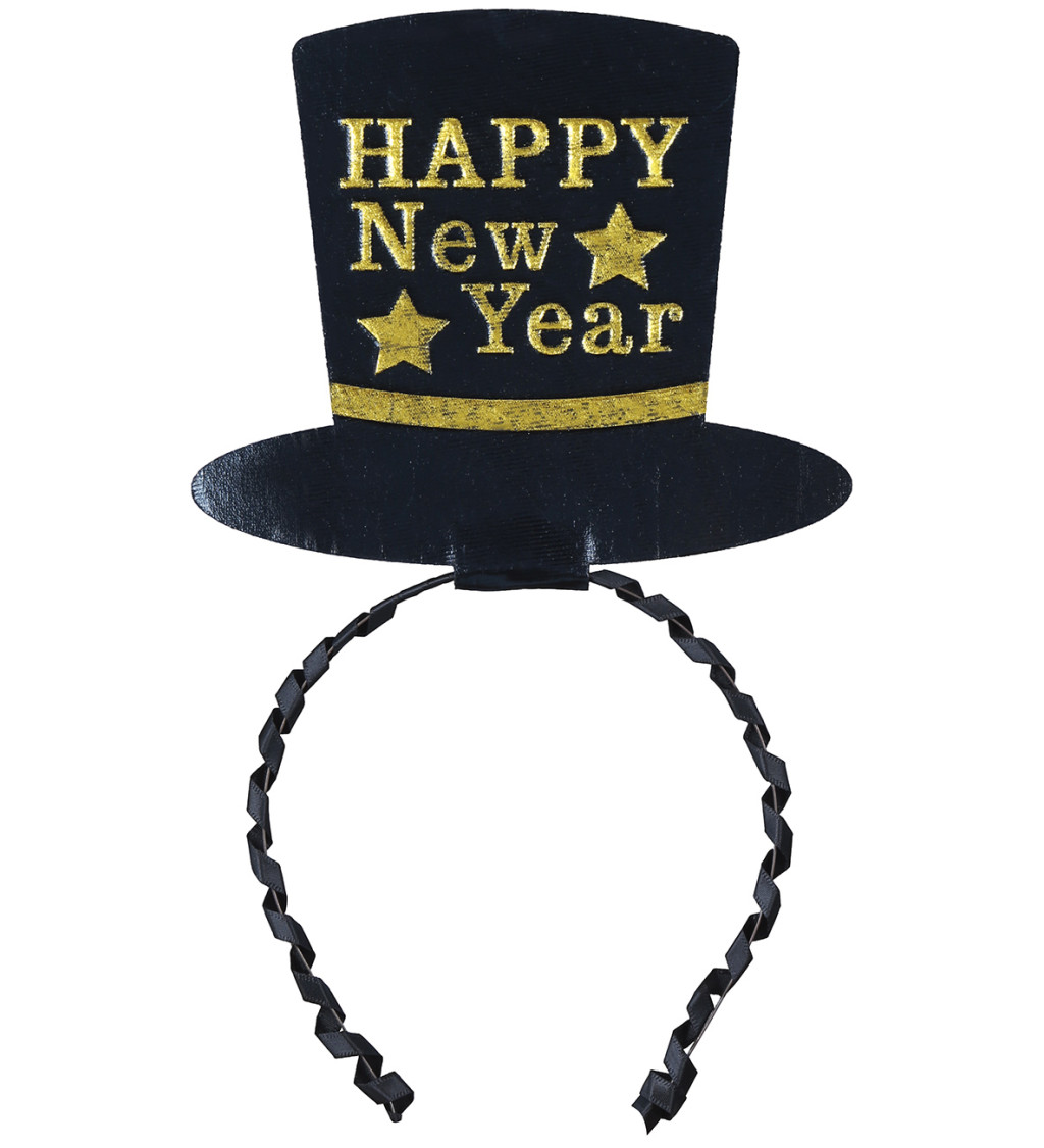 Arany „Happy New Year” fejpánt