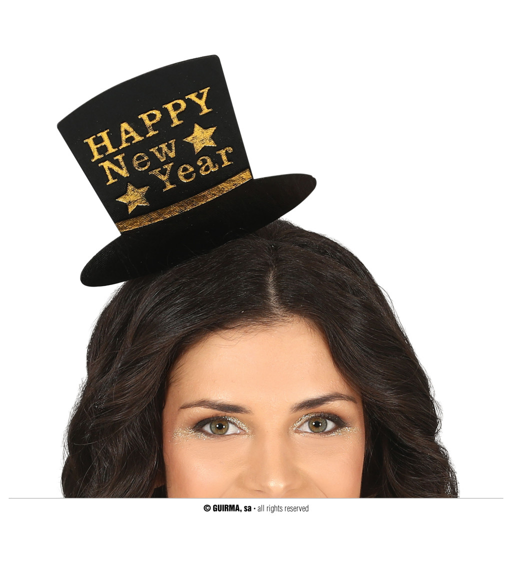 Arany „Happy New Year” fejpánt