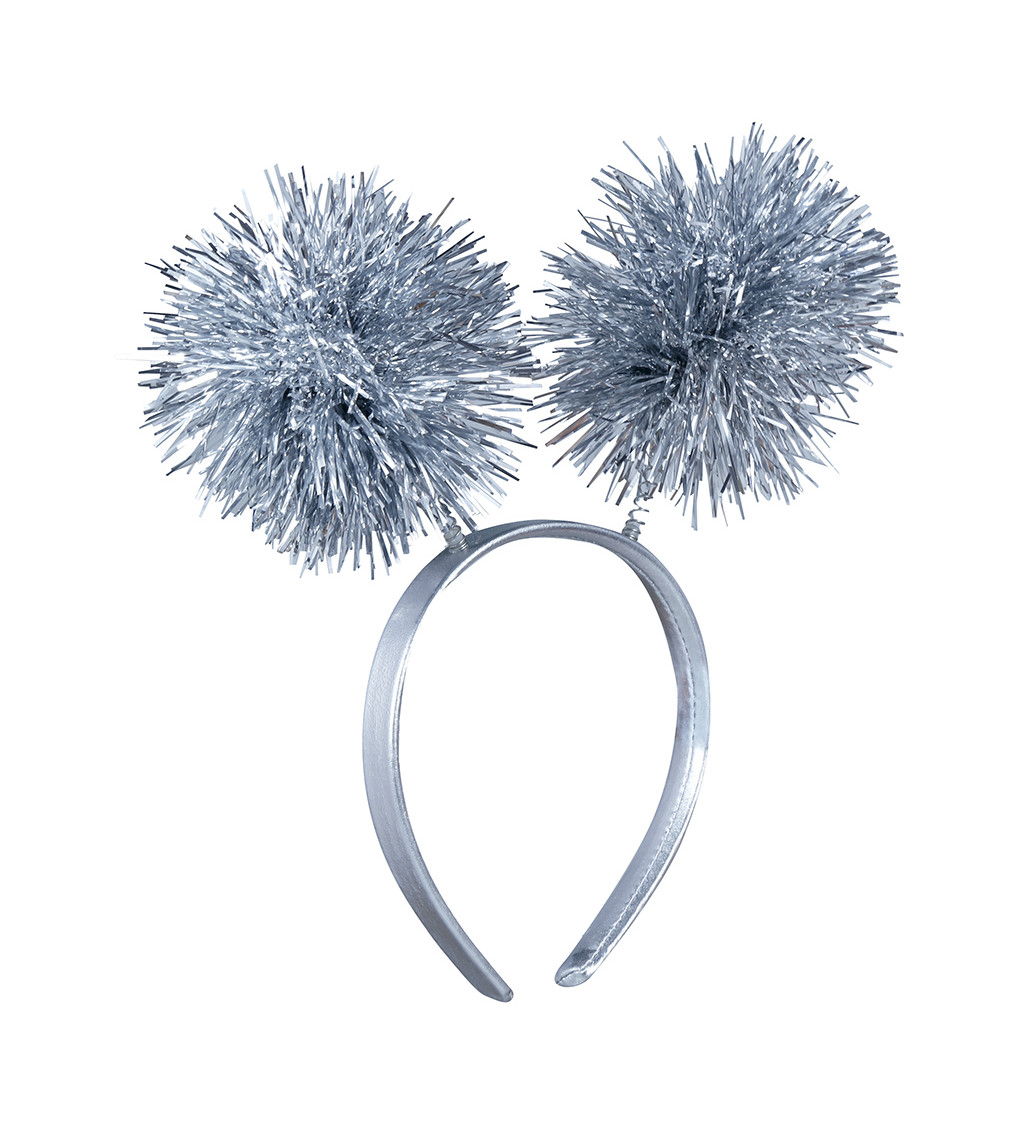 Ezüst rojtos fejpánt